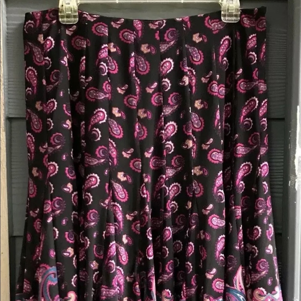 ICI New York Women Skirt Sz 8 Floral Lined Flare